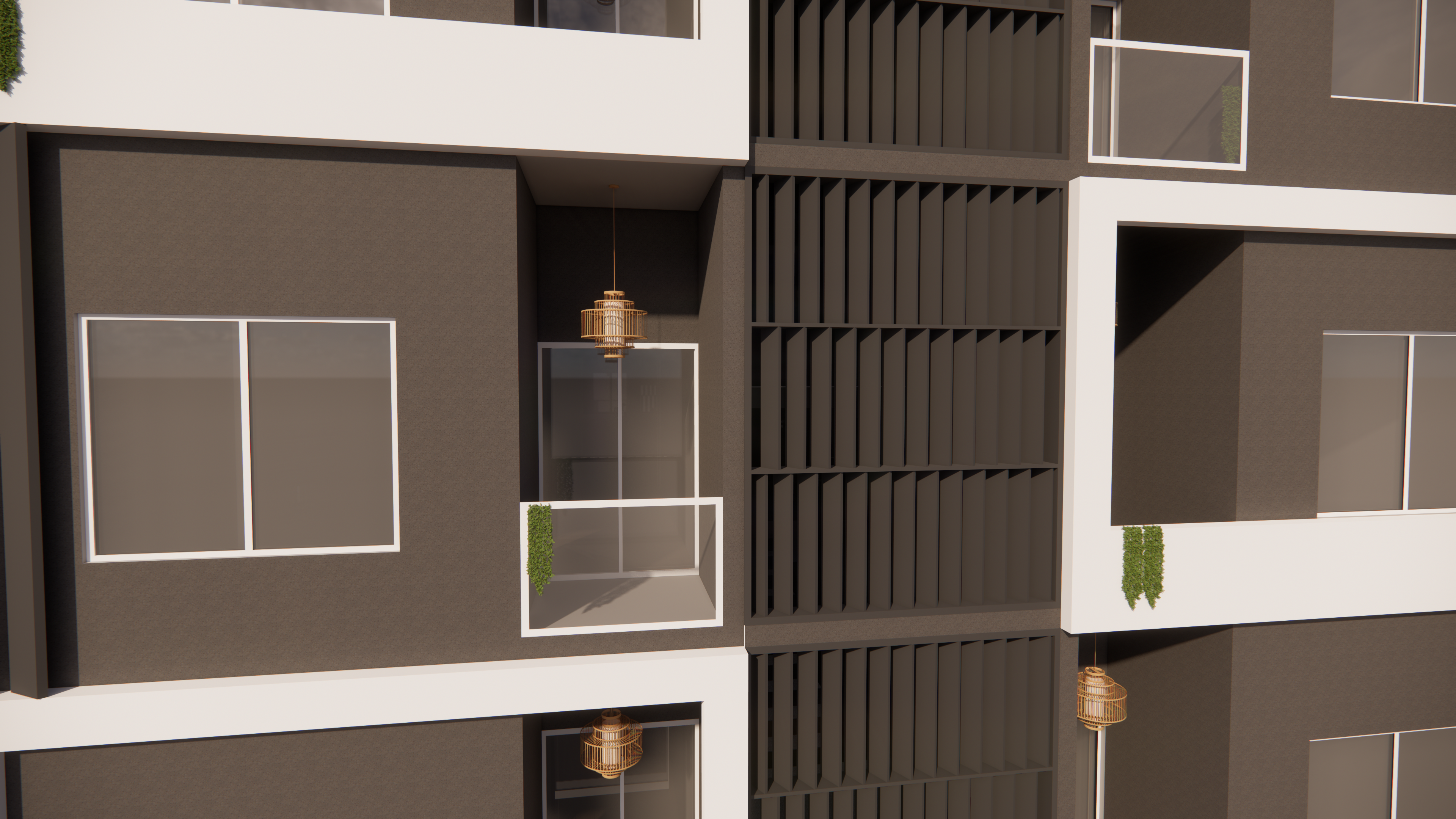 H & S Residency architectural detail